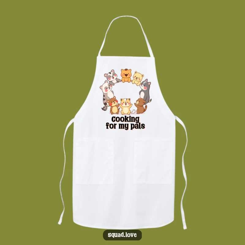 Funny Animal Friends Apron: Kitchen Laughter & Unity, Perfect Gift