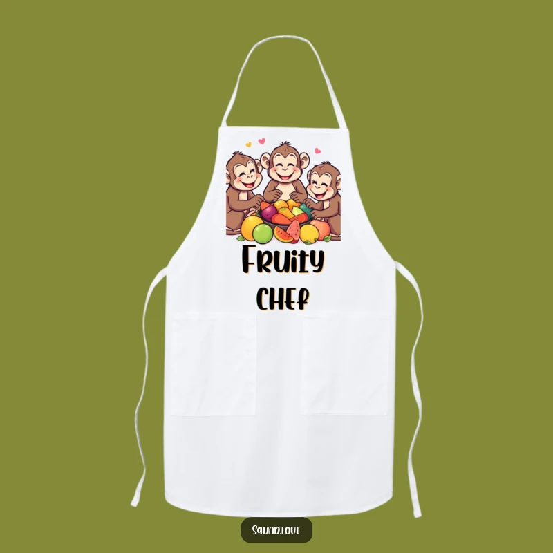 Funny Monkey Feast Apron: Sharing Kitchen Fun, Hilarious Chef Gift