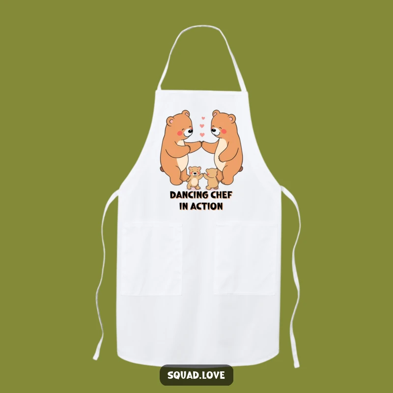 Funny Bear Dance Apron: Cook with Family Fun, Hilarious Kitchen Gift