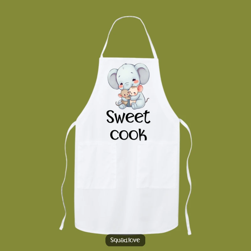 Funny Gentle Embrace Apron: Kitchen Kindness, Heartwarming Gift