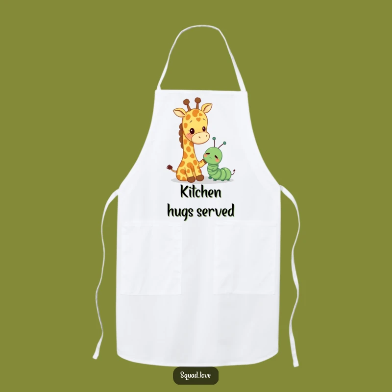 Funny Giraffe Caterpillar Pat Apron - Kitchen Kindness Gift