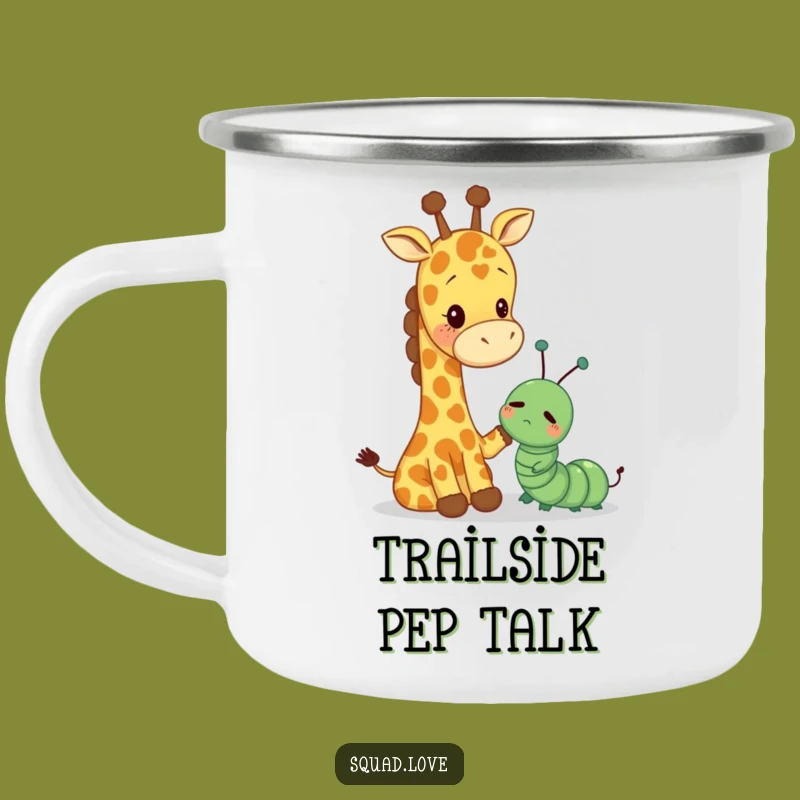 Funny Giraffe Caterpillar Pat Camping Mug - Outdoor Comfort Gift