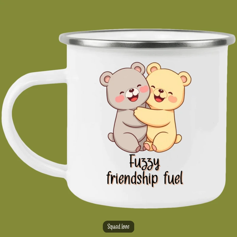 Funny Kawaii Bears Camping Mug - Hugging Adventures Drinkware