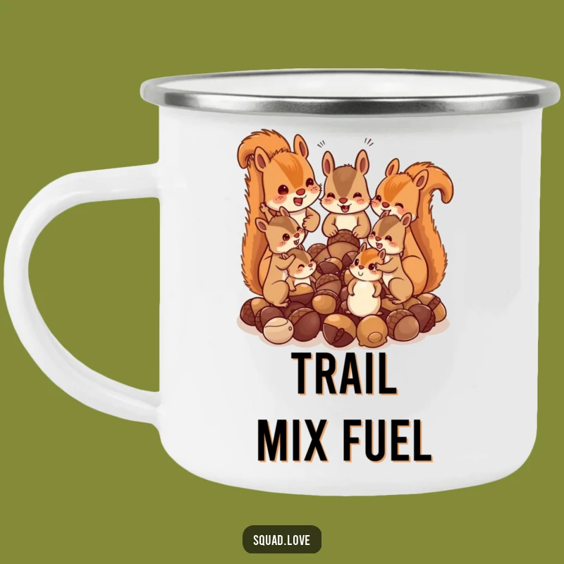 Funny Squirrel Family Acorn Chaos Camping Mug: Fuel Your Adventures!
