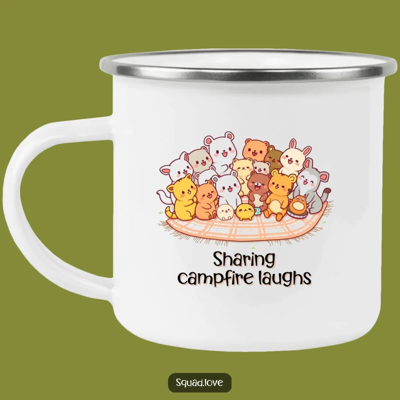 Funny Kawaii Animals Camping Mug - Picnic Adventures Drinkware