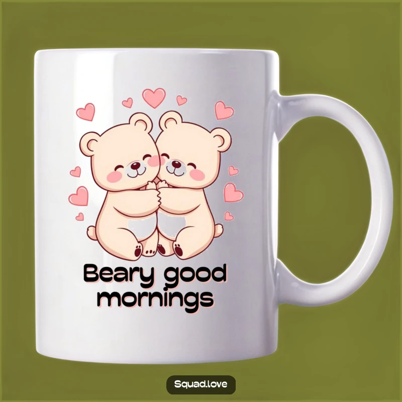 Funny Bears Hugging Mug: Heartwarming Embrace, Hilarious Friendship Gift