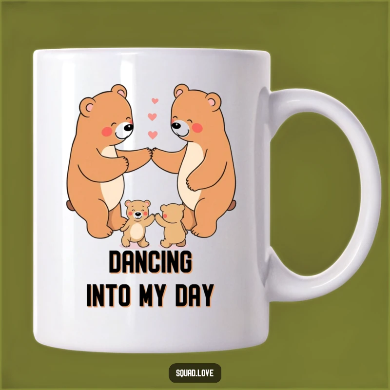 Funny Bear Dance Mug: Family Fun Brew, Perfect Gift for Families