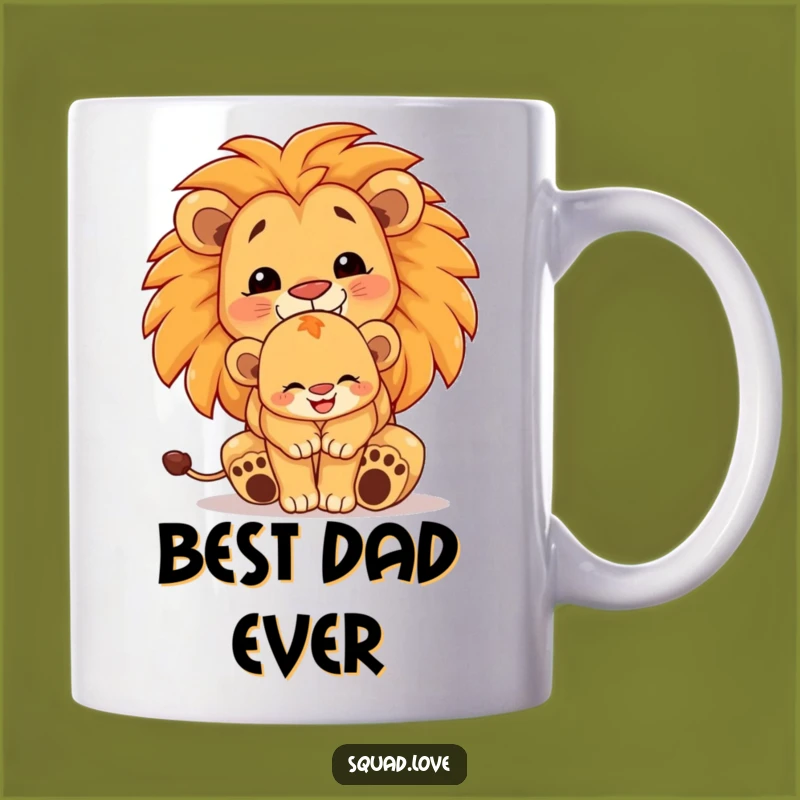 Funny Lion Family Hug Mug - Heartwarming & Funny Parent Gift Idea