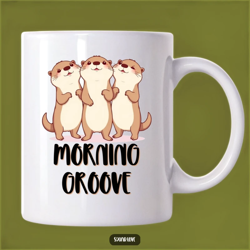 Funny Otter Dance Mug - Hilarious Glee & Joyful Gift Idea
