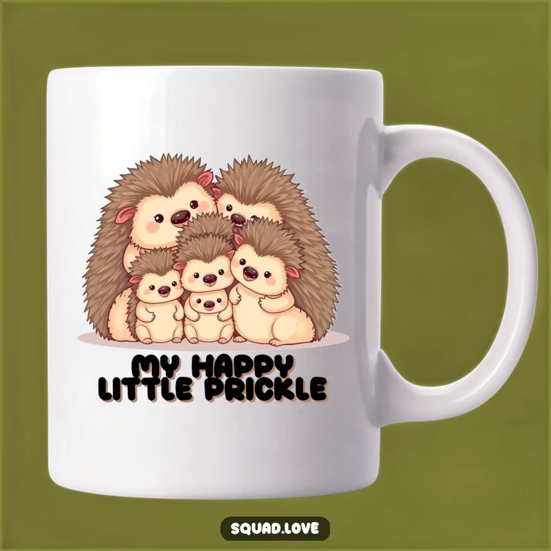 Funny Cozy Hedgehog Family Mug - Perfect Warm Gift for Family Lovers