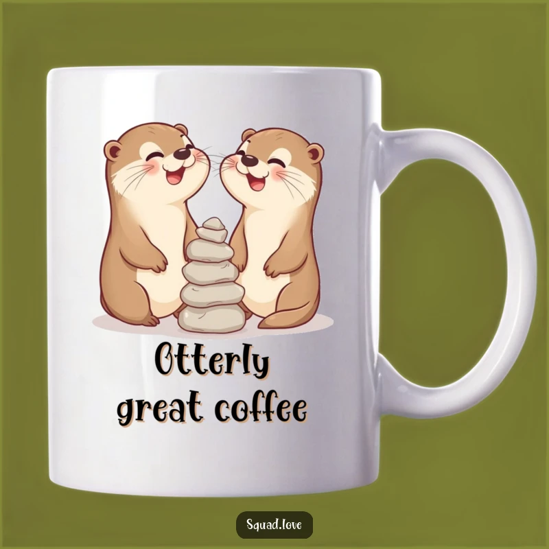 Funny Otter Pals Mug: Hilarious Balancing Act for Laugh Lovers