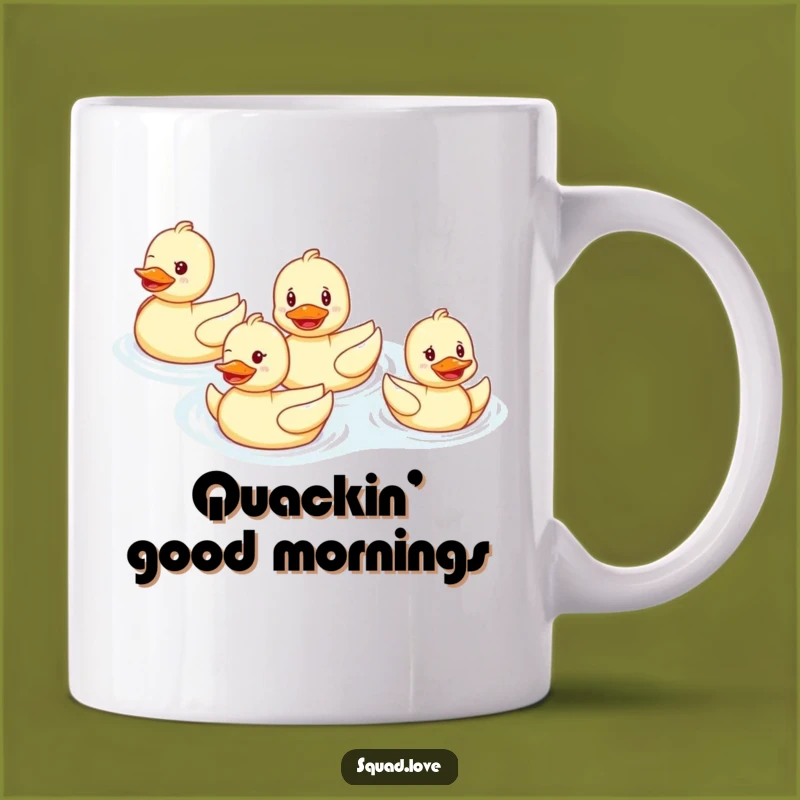 Funny Duck Family Mug: Quacking Good Fun for Happy Swimmers