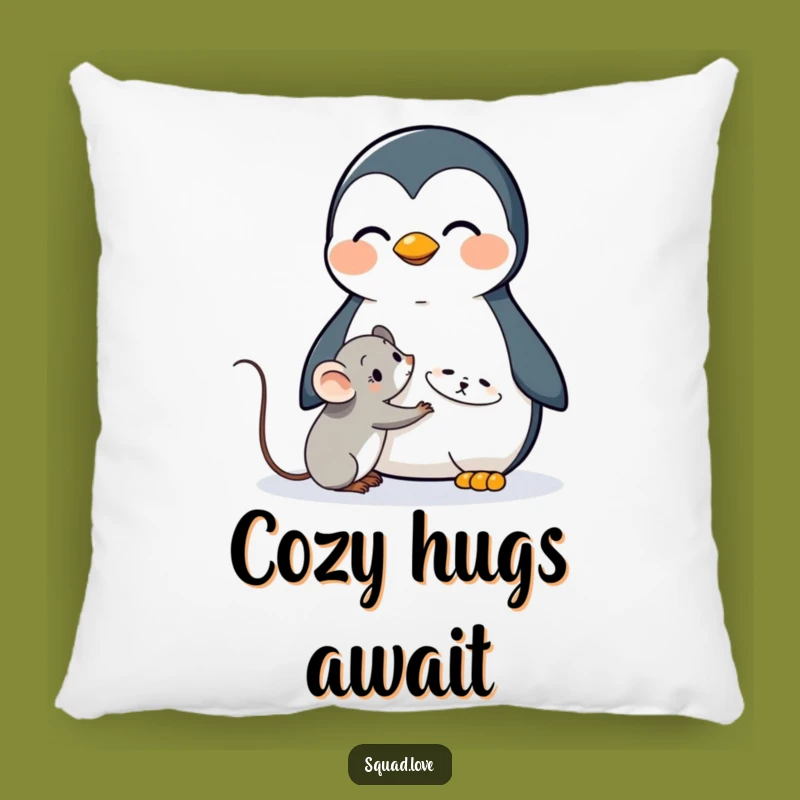 Funny Penguin Hug Pillow: Cozy Comfort with Adorable Charm!