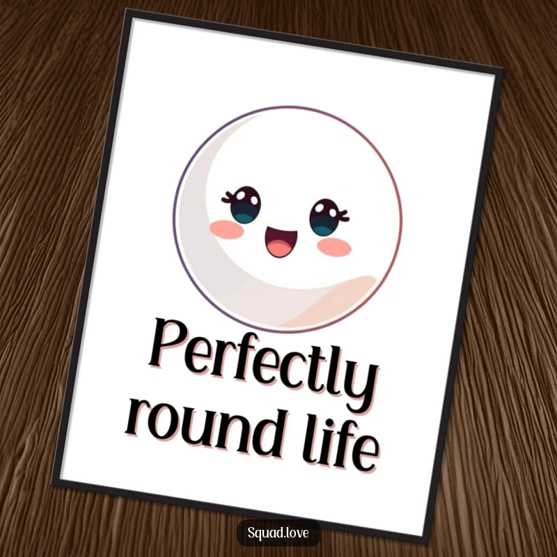 Funny digital art featuring a dynamic sports ball, bringing an instant touch of playful energy and athletic spirit.