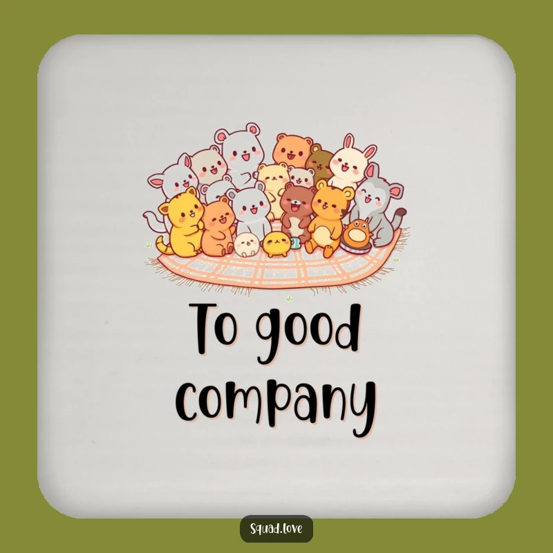 Funny Kawaii Animals Coaster - Picnic Gathering Table Protection