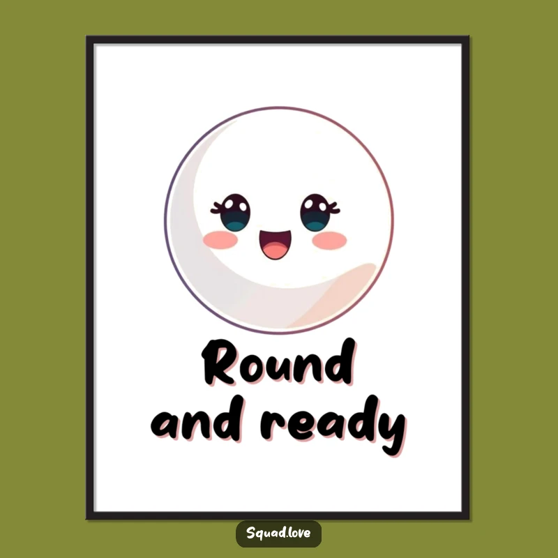 Funny Sport Ball Poster - Playful Wall Art Gift