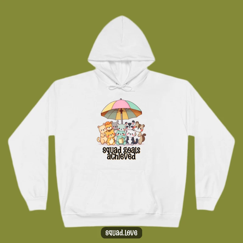 Cozy Funny Animal Friends Hoodie: Stay Warm Together, Your Perfect Comfort Gift!