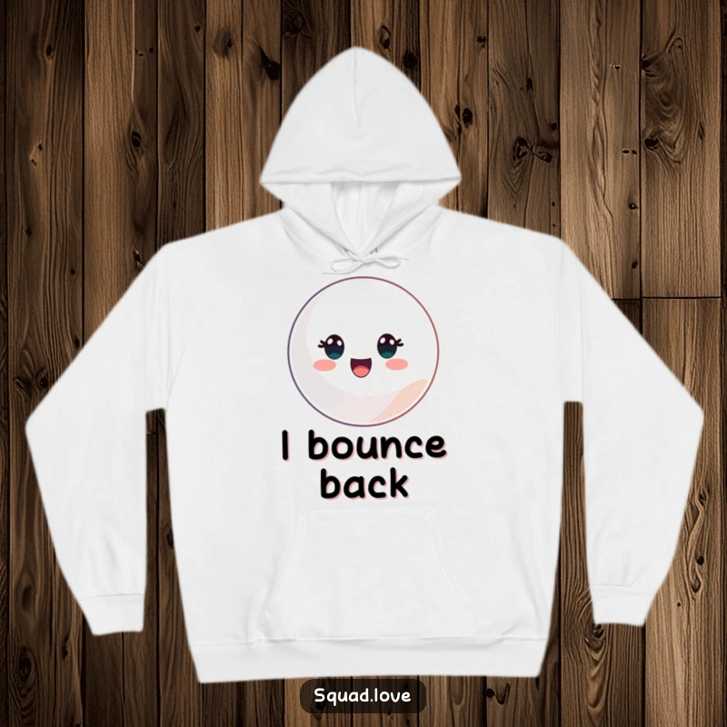 Funny hoodie showcasing a versatile sports ball graphic, designed for comfort and a touch of playful spirit.