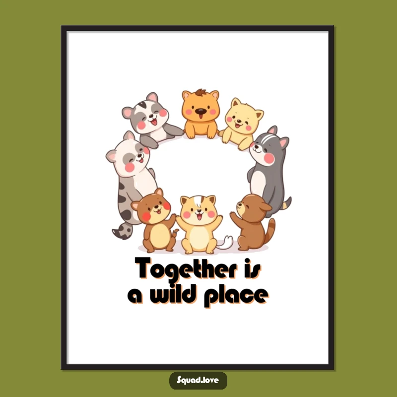 Free Printable Animal Friends Wall Art - Funny Downloadable Decor for Community Spaces