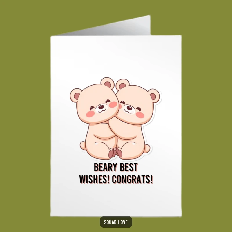 Free Printable Bear Hug Congrats Card: Sweet Kawaii Celebration