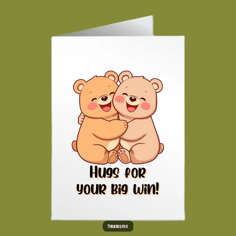 Free Printable Congrats Bears Card - Adorable Downloadable Art for Any Celebration