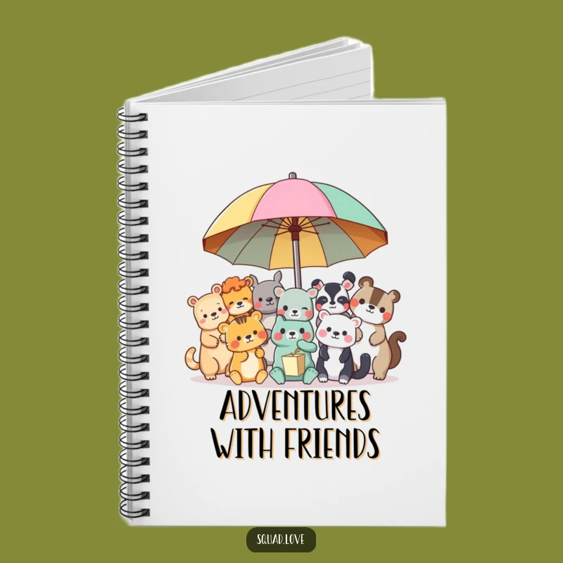Funny Animal Friends Notebook: Jot Down Adventures, Your Perfect Gift!