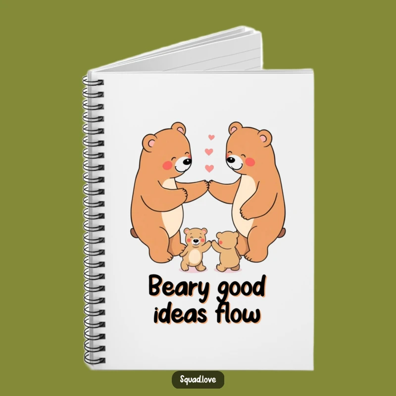 Funny Bear Dance Notebook: Jot Down Ideas with Family Fun, Gift