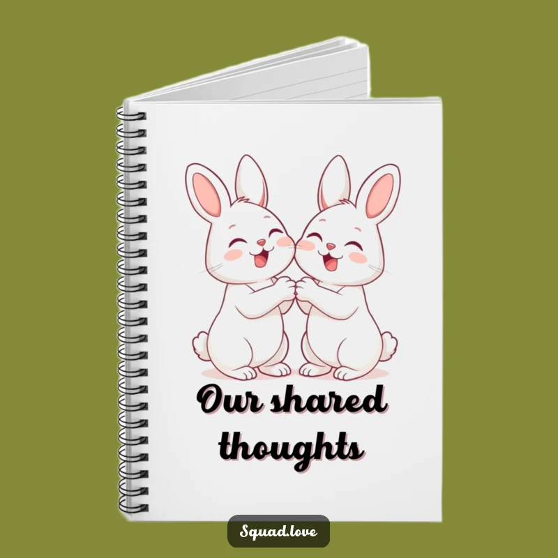 Funny Giggle Bunnies Friendship Notebook: Jot Down Happy Thoughts