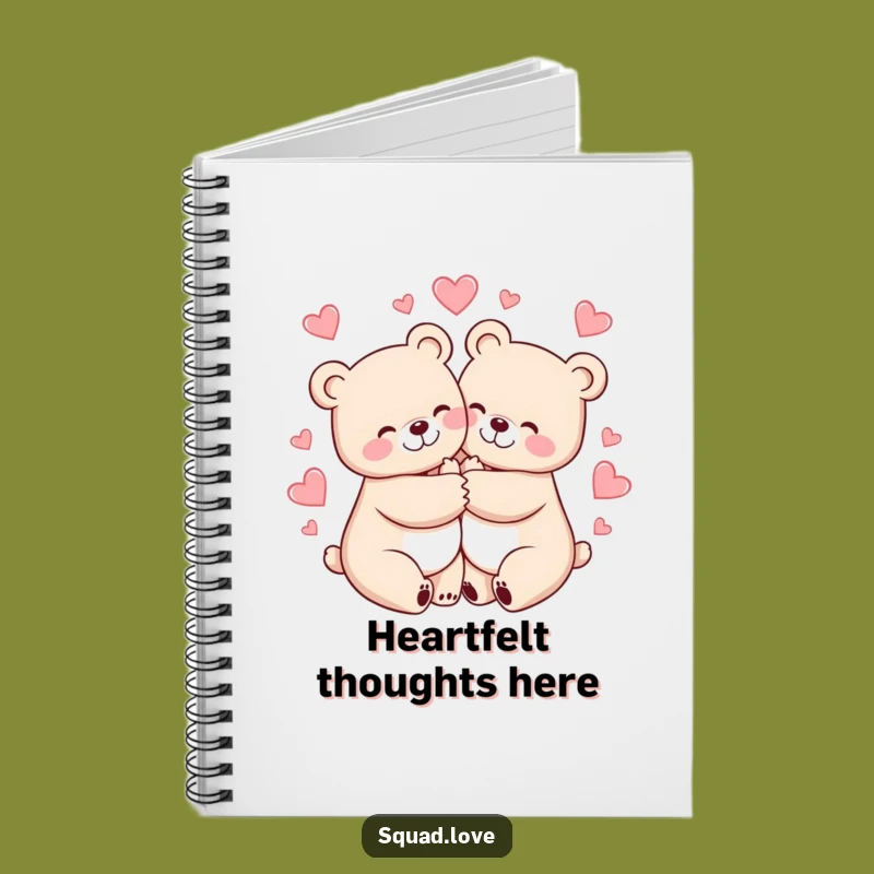 Funny Bears Hugging Notebook: Jot Down Ideas with Heartfelt Charm