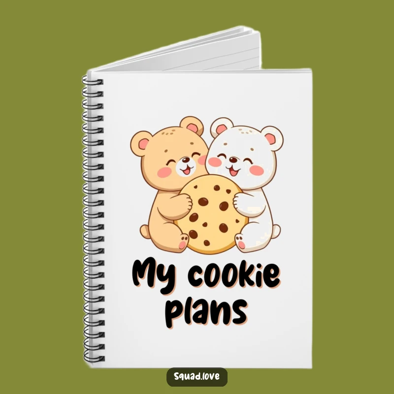 Funny Bear Cubs Cookie Notebook: Sweet Ideas Journal, Creative Funny Gift