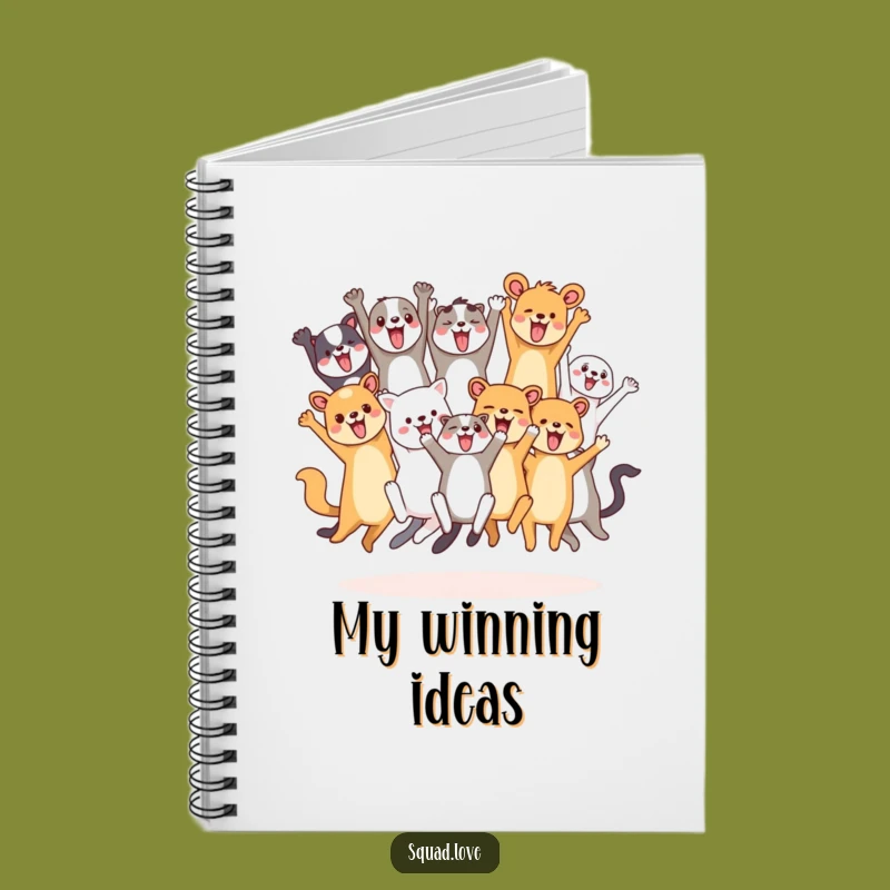Funny Animal Friends Cheering Notebook - Journal for Fun Ideas and Notes