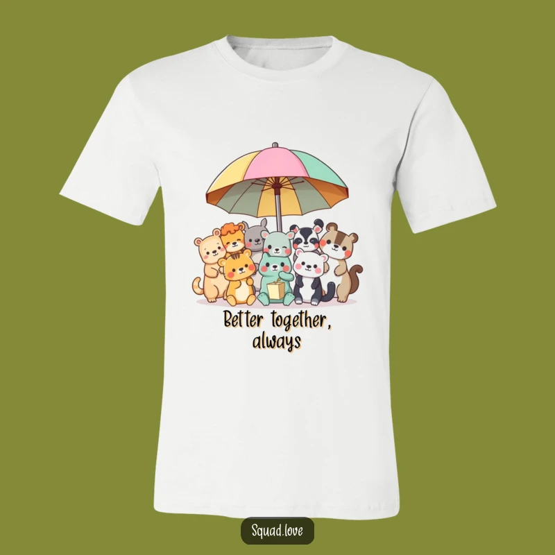 Funny Animal Friends T-Shirt: Together is Better, Your Perfect Playful Gift!