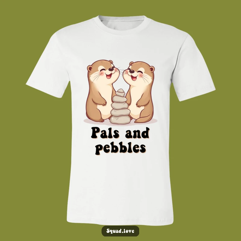 Funny Otter Pals T-Shirt: Master the Balancing Act with Style