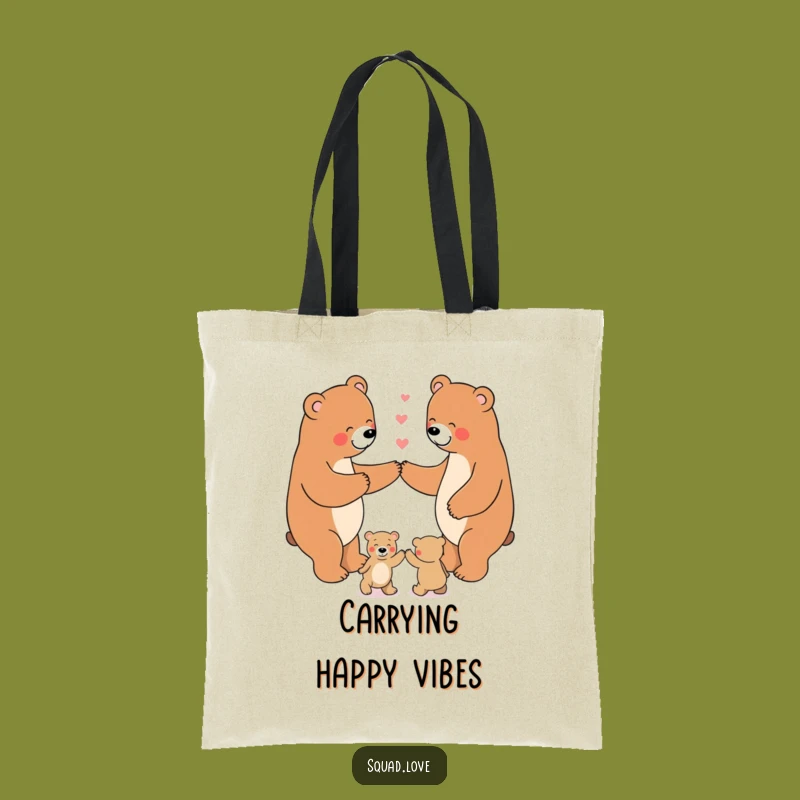 Funny Bear Dance Tote Bag: Carry Family Fun, Hilarious Gift