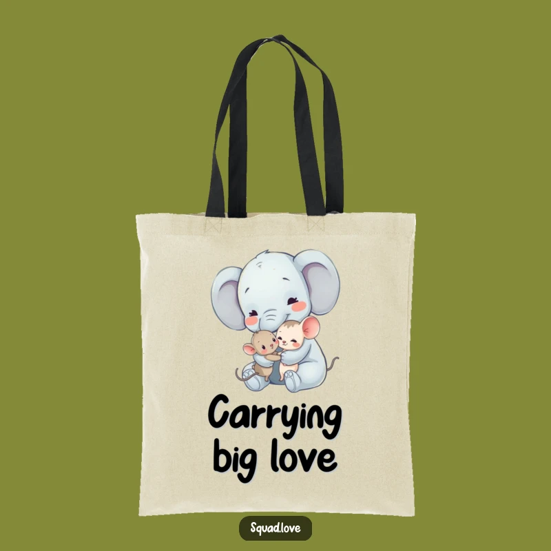 Funny Gentle Hug Tote Bag: Carry Kindness, Heartwarming Gift